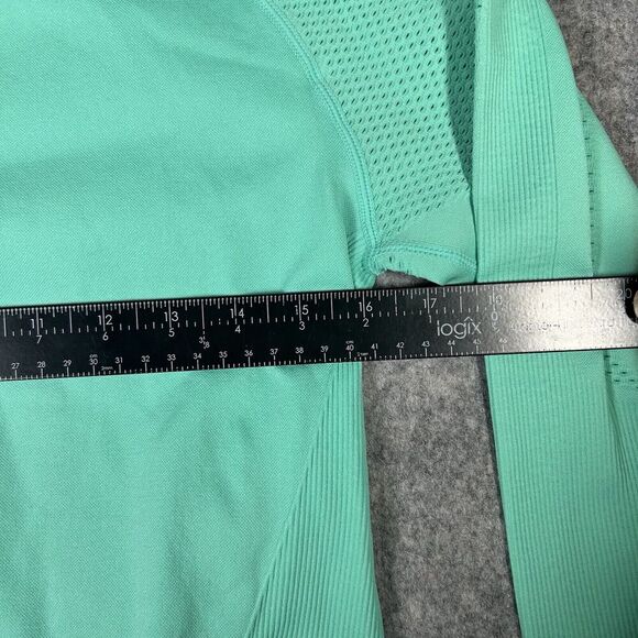 ZYIA Active Peak Performance Women’s Medium Fitted Hoodie Mint Green Pullover - Picture 5 of 7